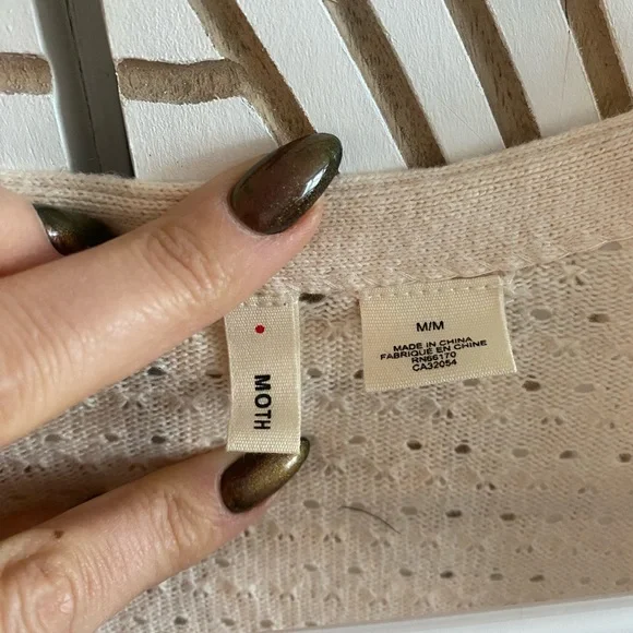 Cozy Cream Sweater from Anthropologie - Picture 5 of 5